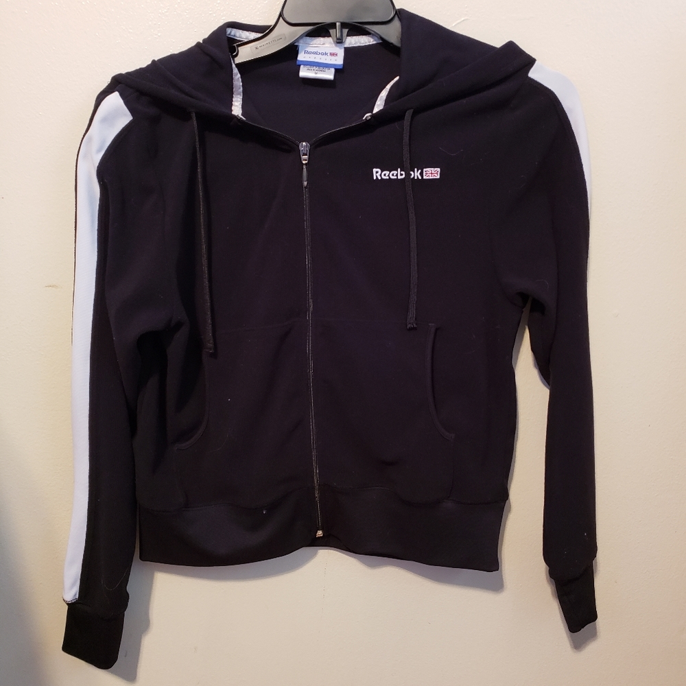 Reebok black hoody zip up